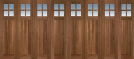 wood overhead garage doors